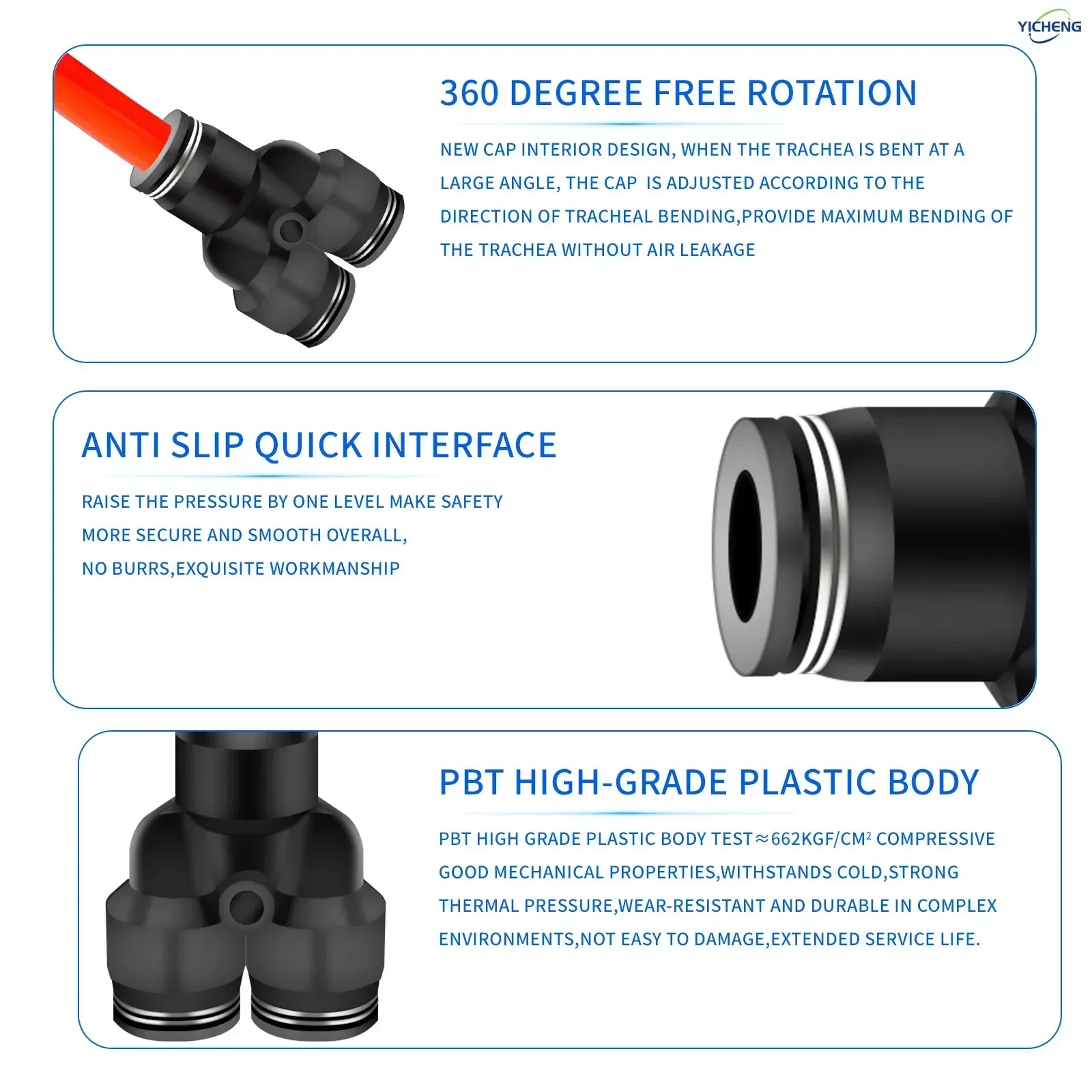 10MM ID Hose Connector Y Split - مراجعة Push Fit Connector وسعره