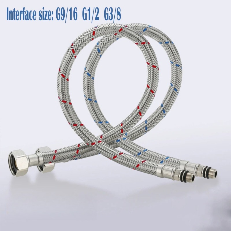 2PCS 60cm Flexible Plumbing Pi - مراجعة Flexible Hose Braided وسعره