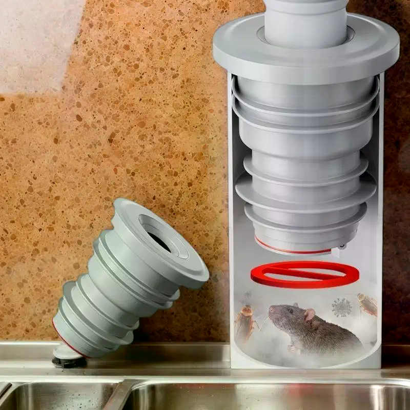 Bathroom Sewer Seal Ring Anti- - مراجعة Drain Pipe Clip وسعره