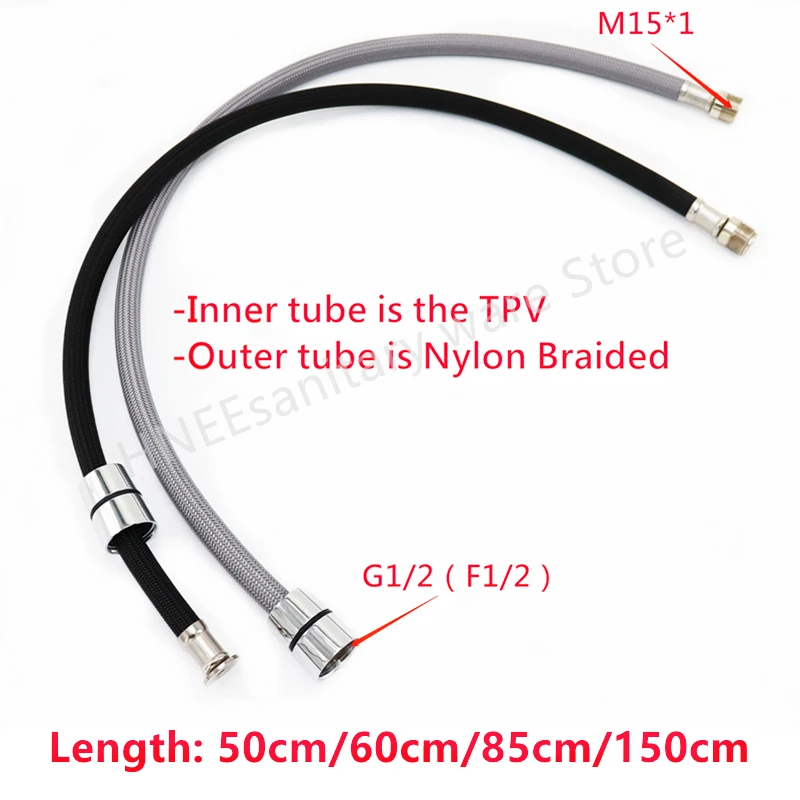 50cm/60cm/85cm/150cm F1/2 M15* - مراجعة Flexible Hose Braided وسعره