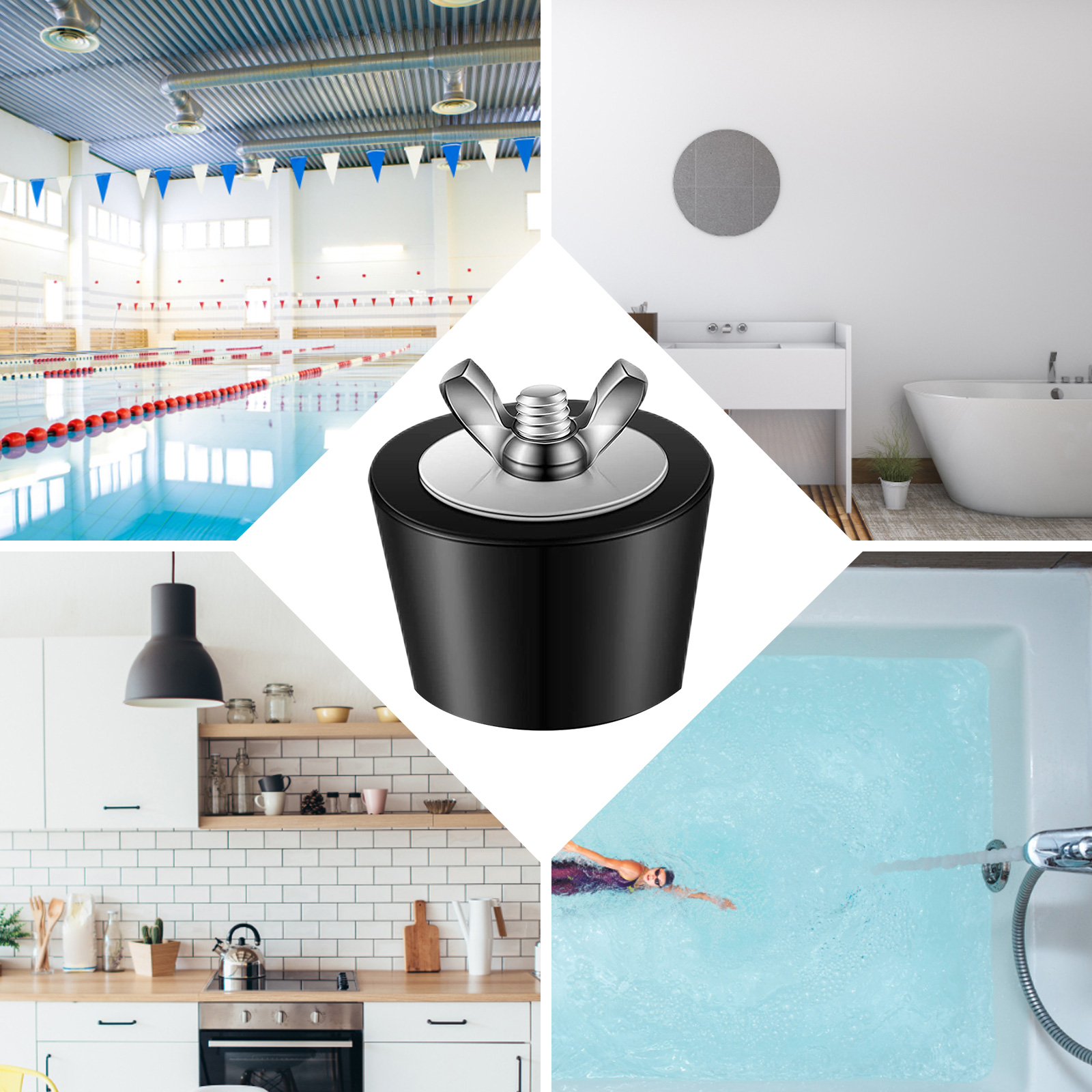 Rubber Winter Antifreeze Pool  - مراجعة Drain Pipe Clip وسعره