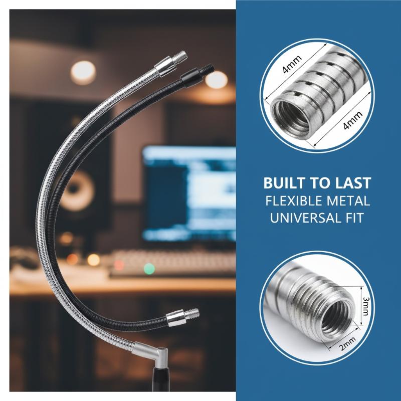 LED M4 Black Silver Microphone - مراجعة Drain Snake Flexible وسعره