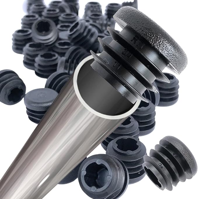 8 PCS Black Round Plastic Blan - مراجعة Plastic Pipe Clip وسعره