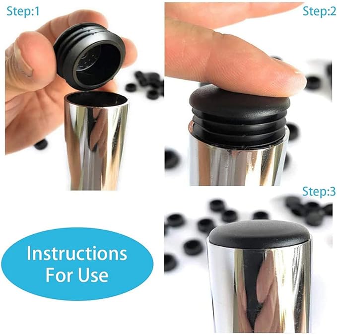 8 PCS Black Round Plastic Blan - مراجعة Plastic Pipe Clip وسعره