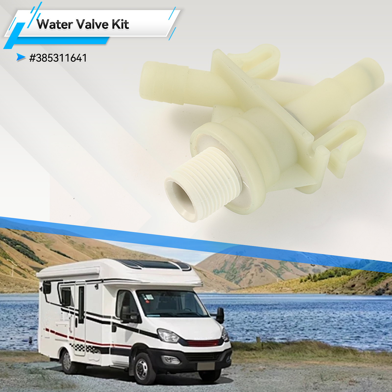 Plastic RV Camper Water Valve  - مراجعة Toilet Fill Valve وسعره