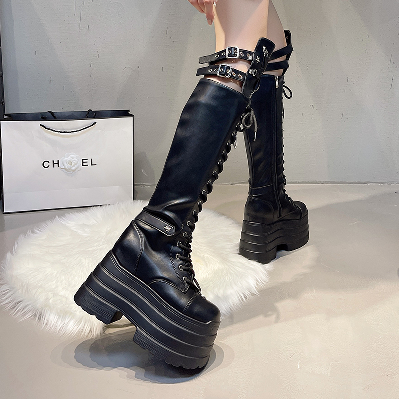 Punk Women Boots Ladies Cospla - مراجعة Pipe Bending Spring وسعره