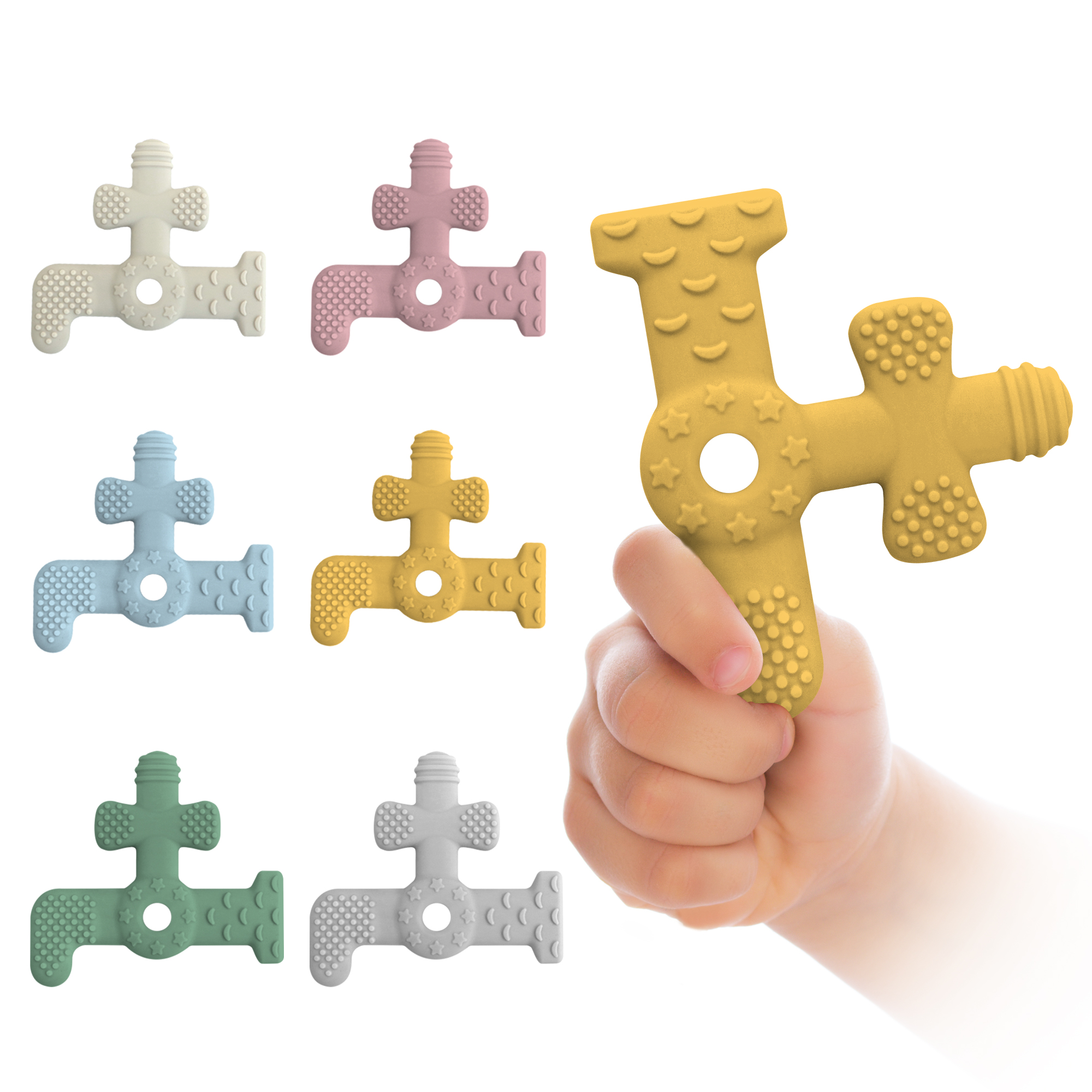 Faucet Shape Silicone Teether  - مراجعة Silicone Tap Washer وسعره