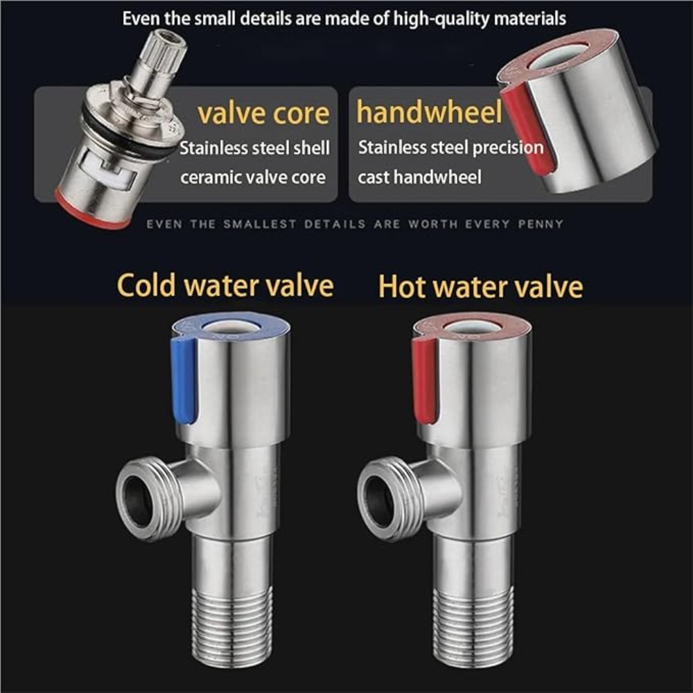 Stainless Steel Hot Cold Inlet - مراجعة Toilet Fill Valve وسعره