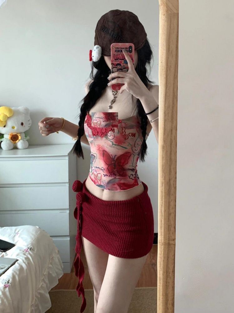 Women Y2K Two Piece Set Butter - مراجعة Pipe Bending Spring وسعره