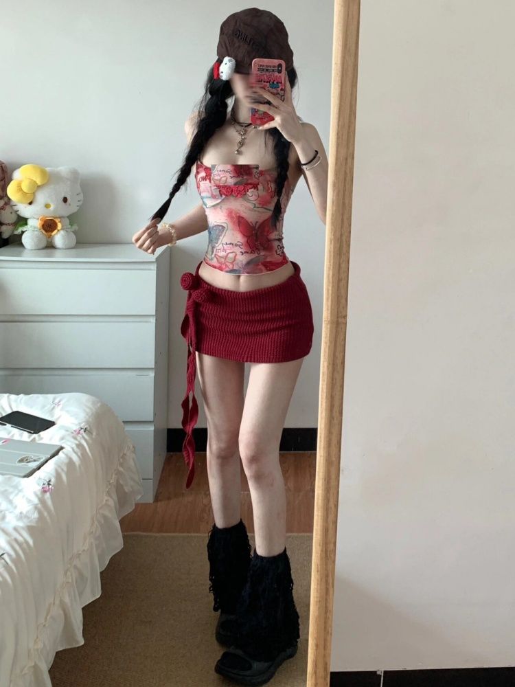 Women Y2K Two Piece Set Butter - مراجعة Pipe Bending Spring وسعره