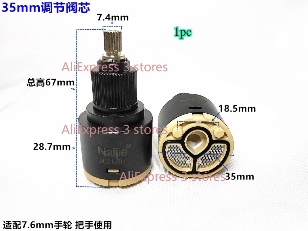 1pcs 28mm/35mm/40mm Water Mixe - مراجعة Basin Mixer Cartridge وسعره