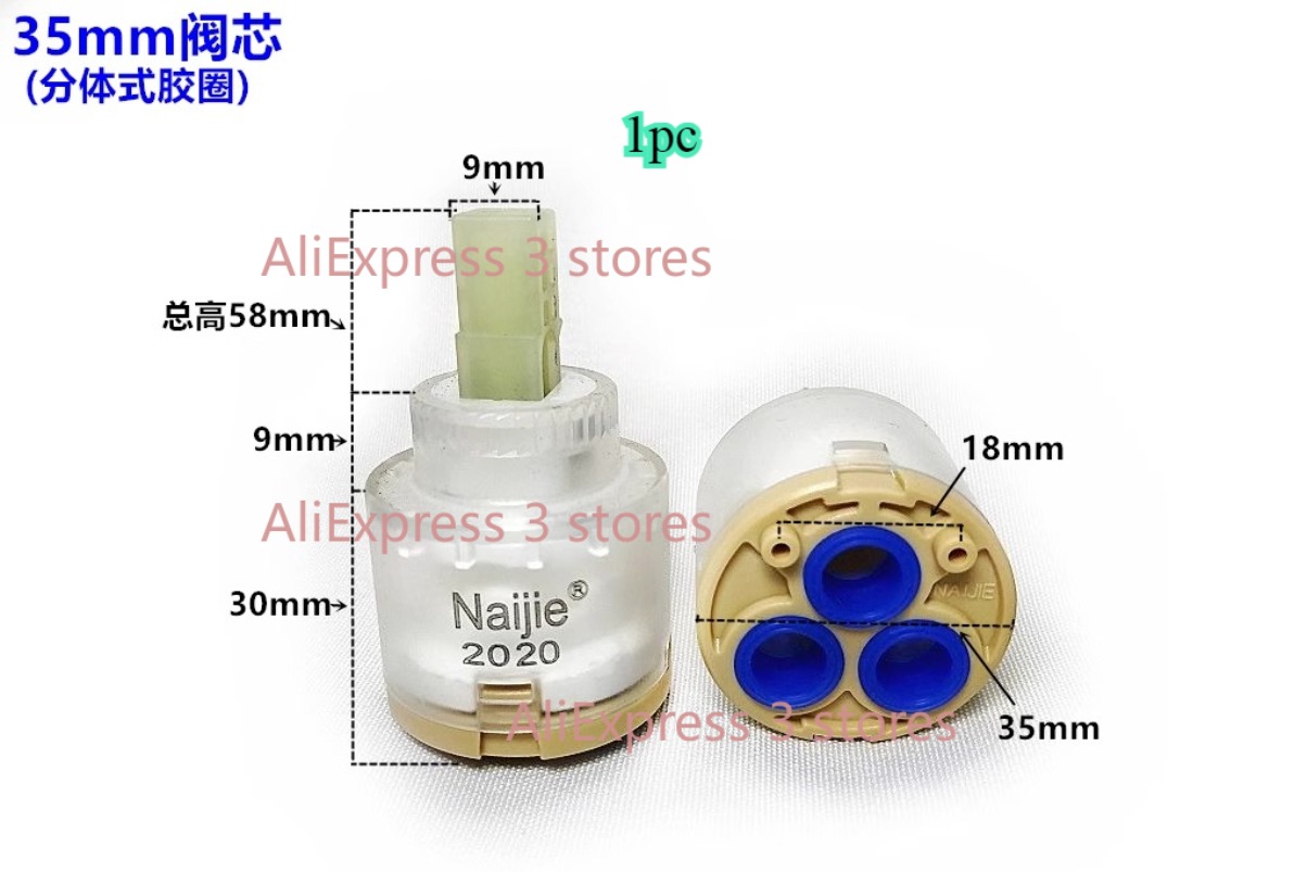 1pcs 28mm/35mm/40mm Water Mixe - مراجعة Basin Mixer Cartridge وسعره