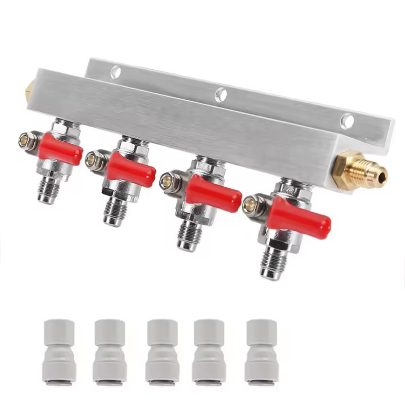 IMAICTUU 4 Way Gas Manifold Co - مراجعة Push Fit Connector وسعره