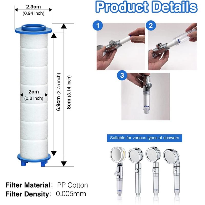 10Pcs  8x2.4cm Bathroom Shower - مراجعة Shower Valve Cartridge وسعره