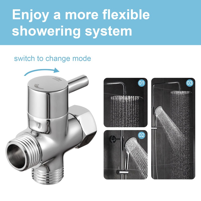 Brass Metal 3 Way Shower Head  - مراجعة Shower Valve Cartridge وسعره