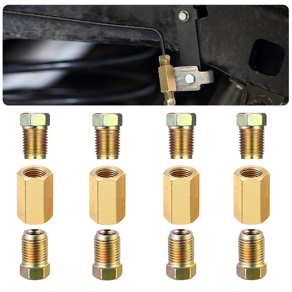 12pcs 3/16 (3/8-24 Inverted) B - مراجعة Compression Fitting Brass وسعره