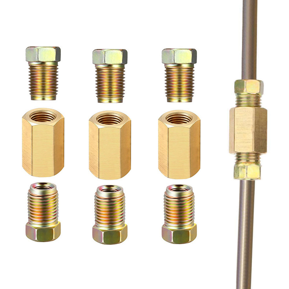 12pcs 3/16 (3/8-24 Inverted) B - مراجعة Compression Fitting Brass وسعره