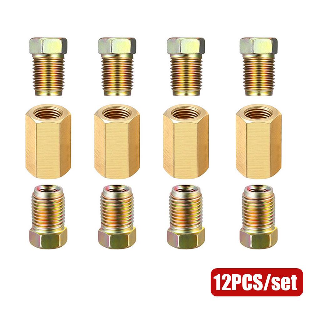 12pcs 3/16 (3/8-24 Inverted) B - مراجعة Compression Fitting Brass وسعره