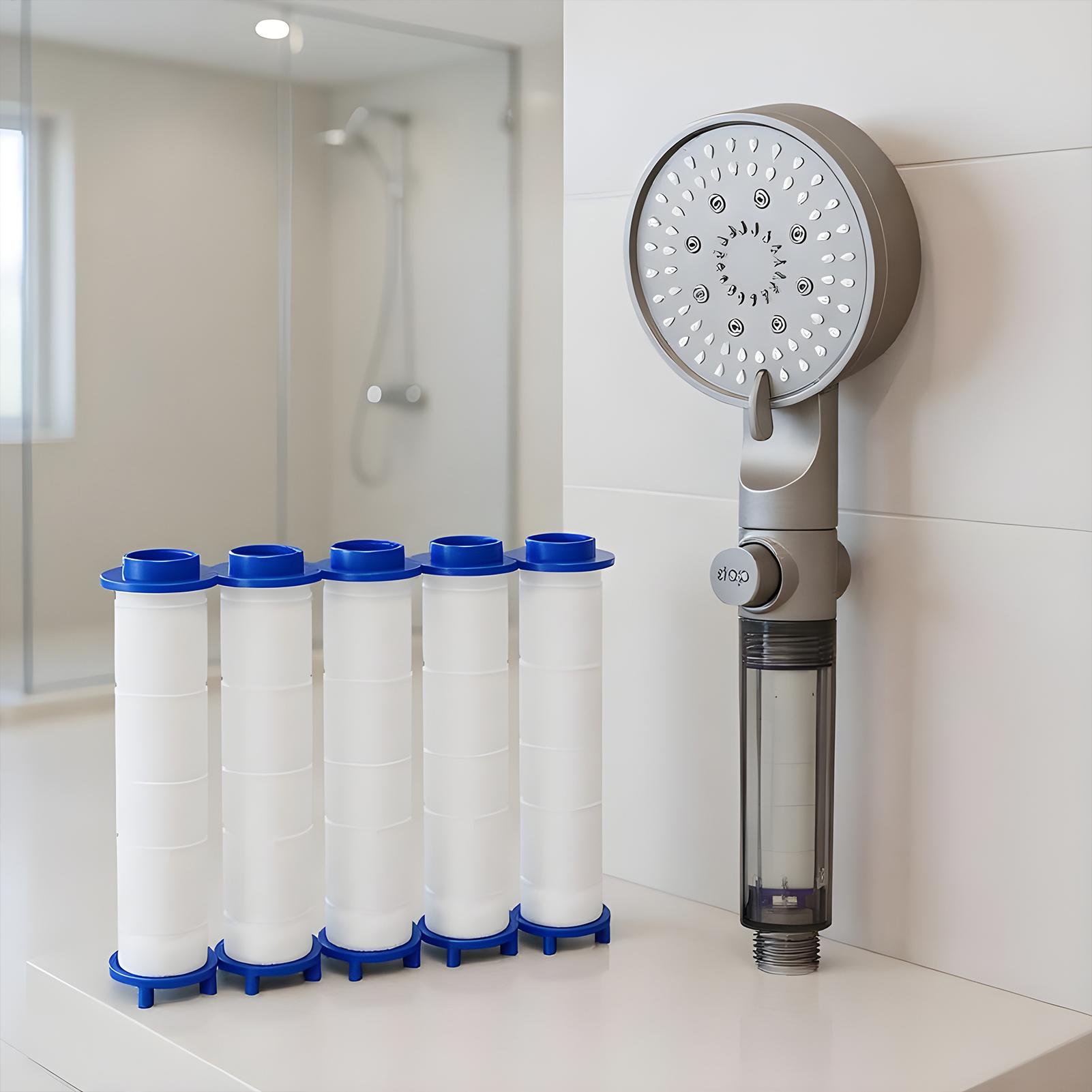 New Shower Head 5 Modes Filter - مراجعة Silicone Tap Washer وسعره