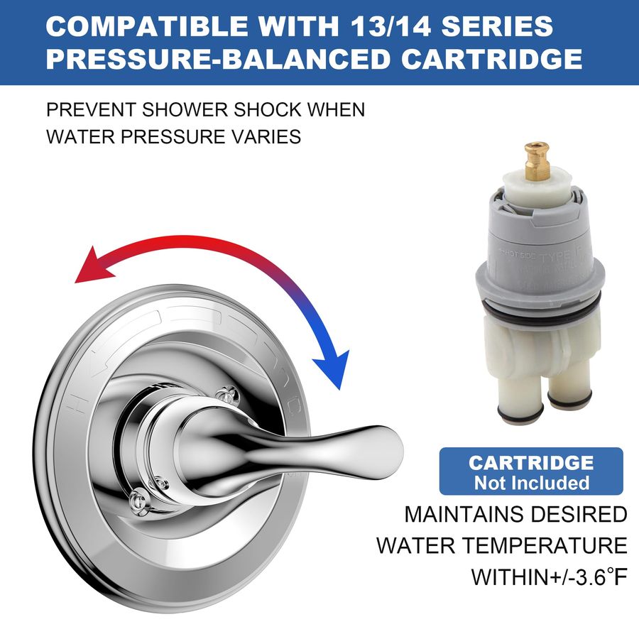 for D Faucet 13 Series SingleF - مراجعة Shower Valve Cartridge وسعره
