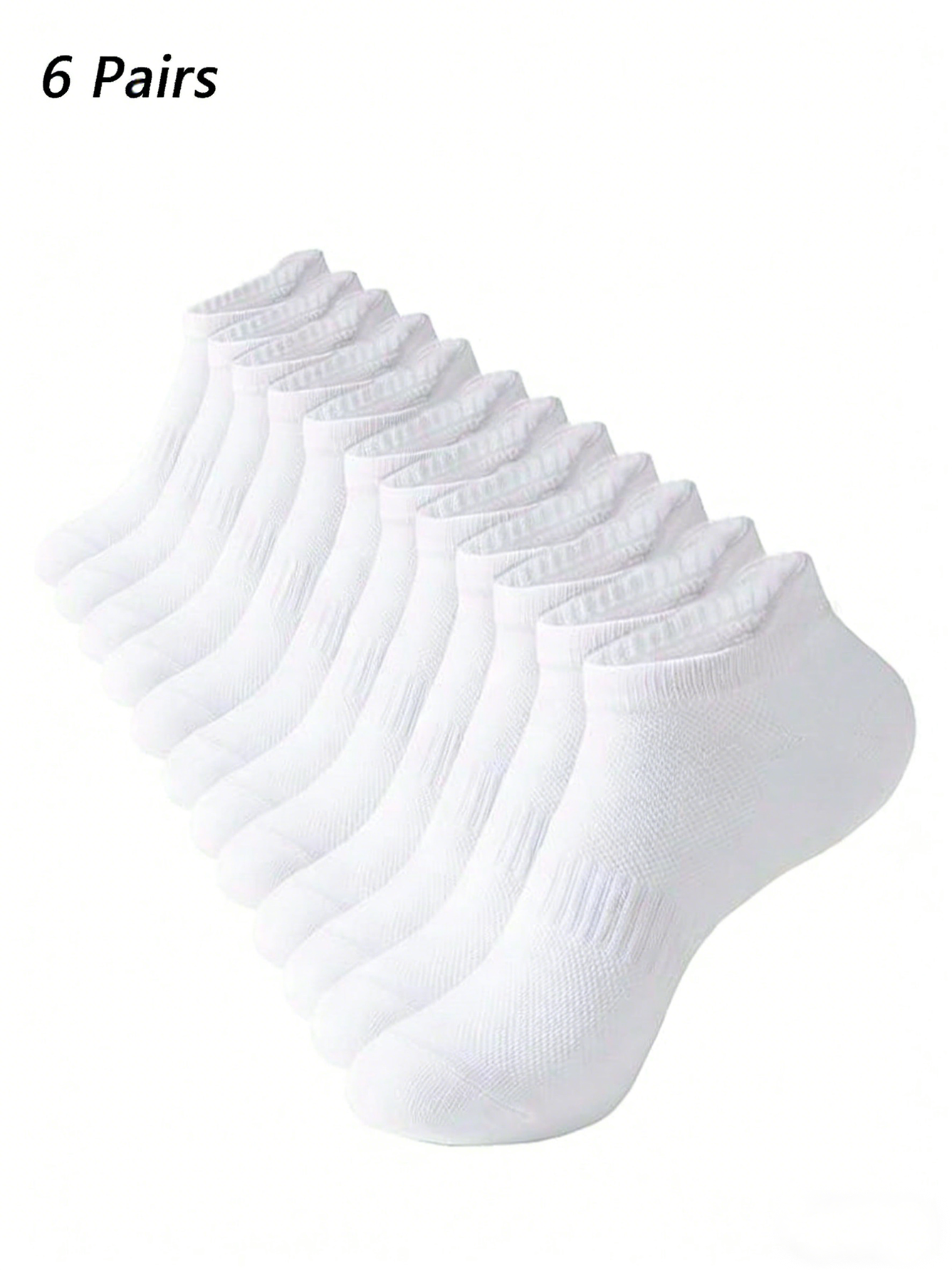 6 Pairs Women Men White Ankle  - مراجعة Pipe Bending Spring وسعره