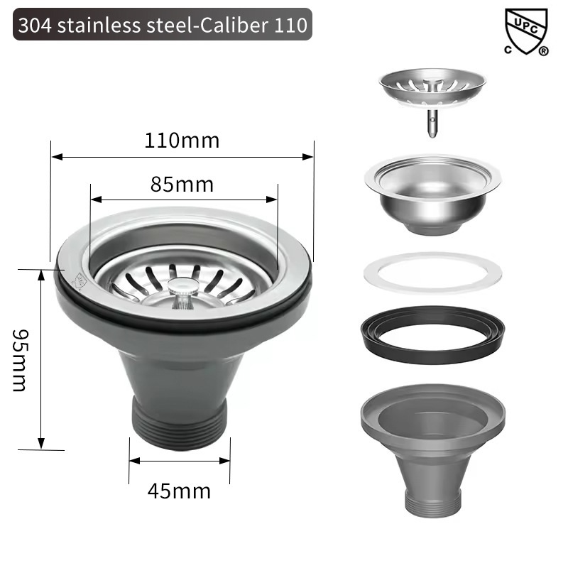 Sink Filter American Cup Kitch - مراجعة Overflow Pipe Clip وسعره
