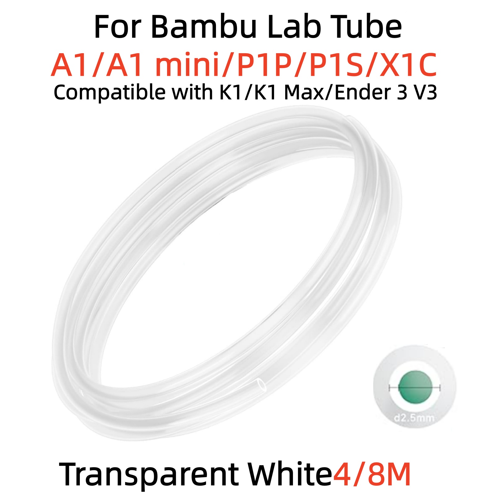 For Bambu Lab Ptfe Tube P1P AM - مراجعة Ptfe Tape Thread وسعره