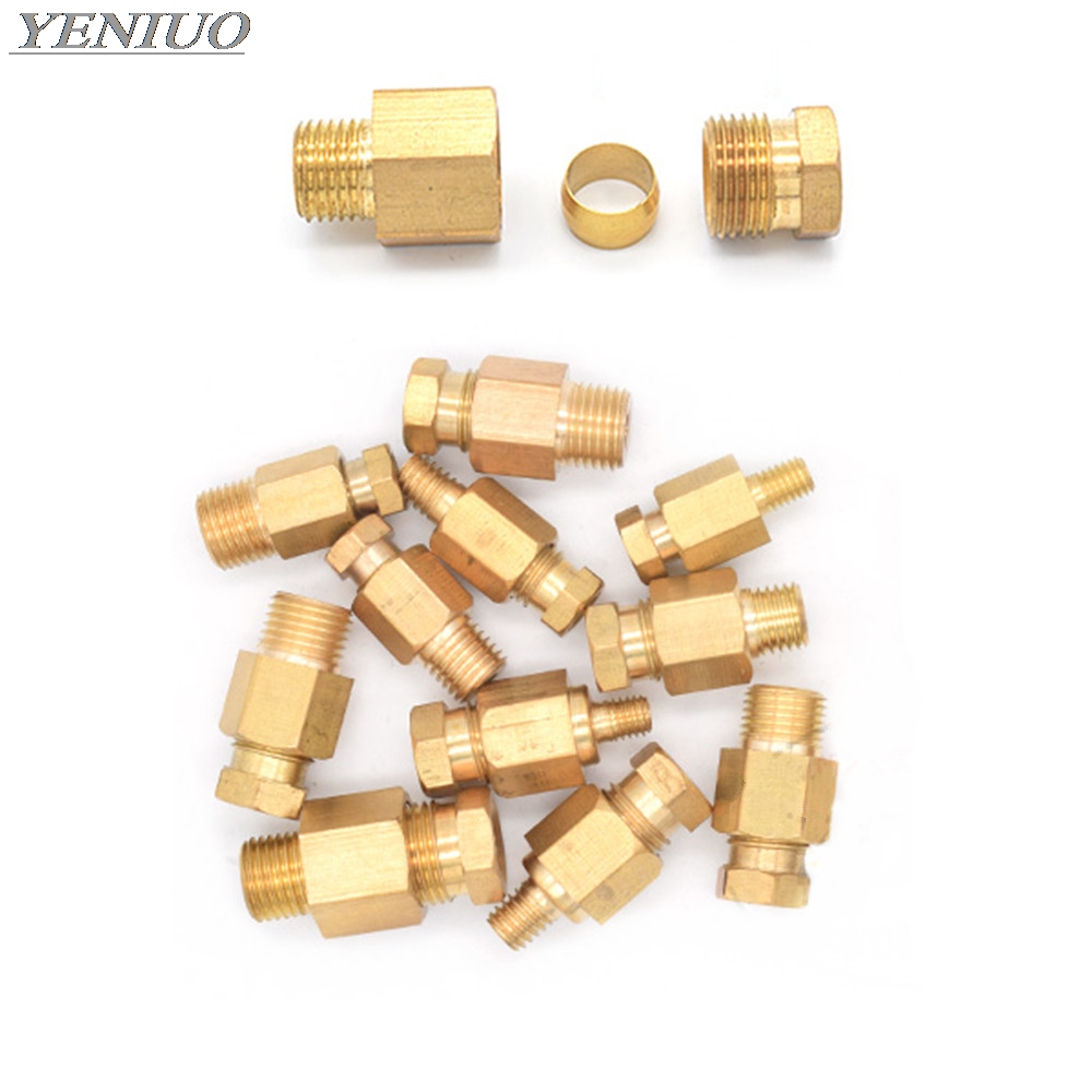 Compression Ferrule Tube Compr - مراجعة Compression Fitting Brass وسعره