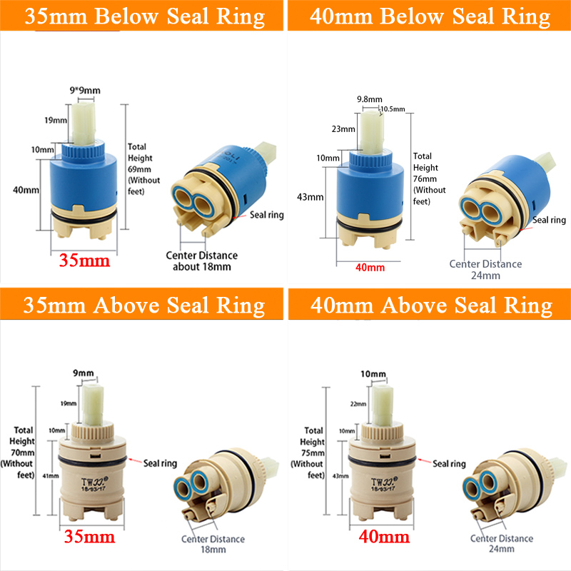Tap Mixing High spool Valve 35 - مراجعة Basin Mixer Cartridge وسعره