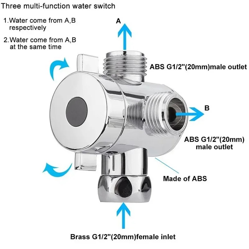 Diverter Valve G1/2 Splitter 2 - مراجعة Shower Valve Cartridge وسعره