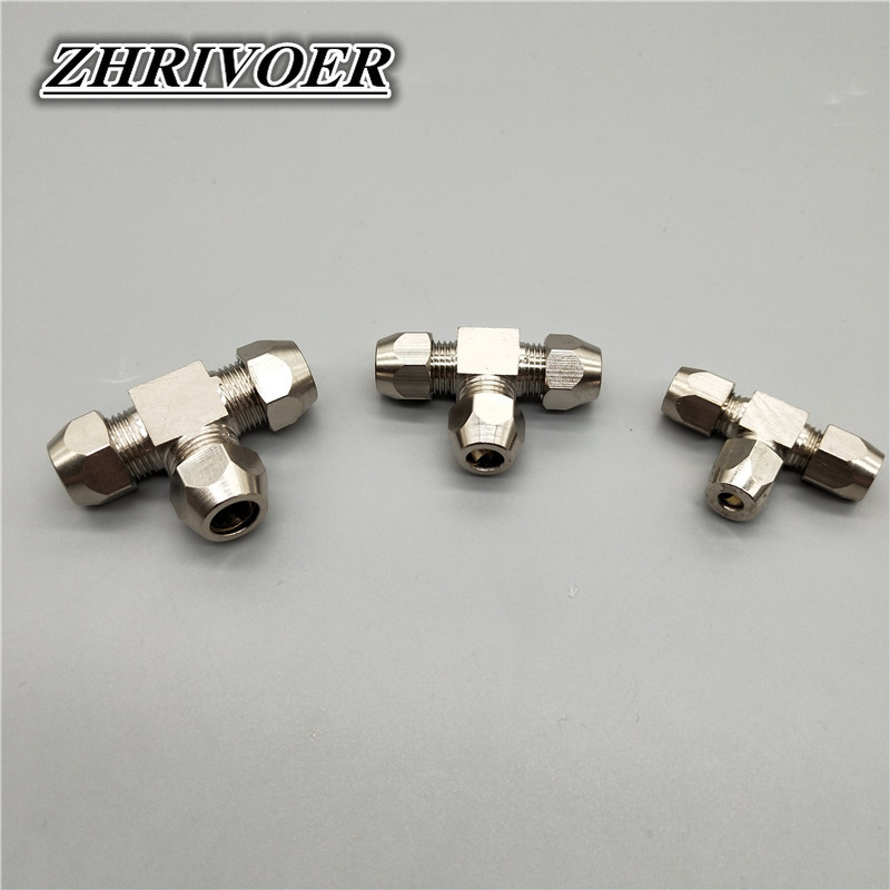 1Pcs Pneumatic Fittings Brass  - مراجعة Compression Fitting Brass وسعره