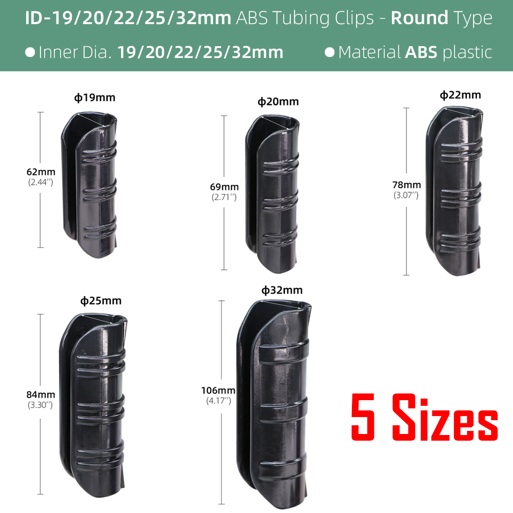 30PCS 19/20/22/25/32MM Garden  - مراجعة Plastic Pipe Clip وسعره