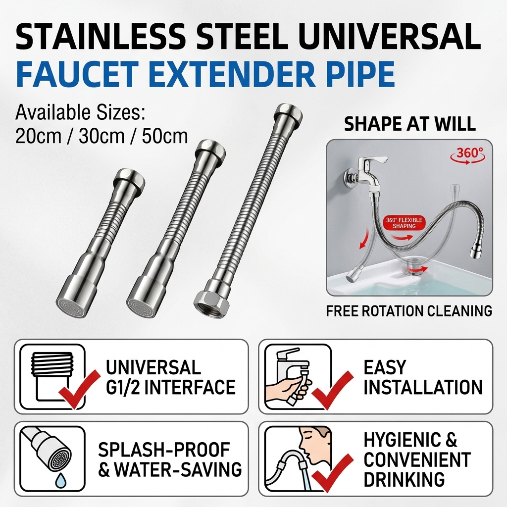 360° Flexible Stainless Steel  - مراجعة Flexible Hose Braided وسعره