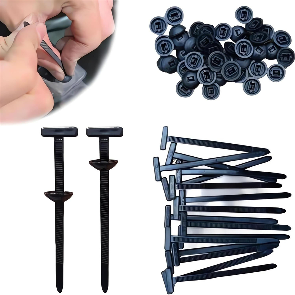 500/100/50Pcs Self-Locked Nylo - مراجعة Plastic Pipe Clip وسعره