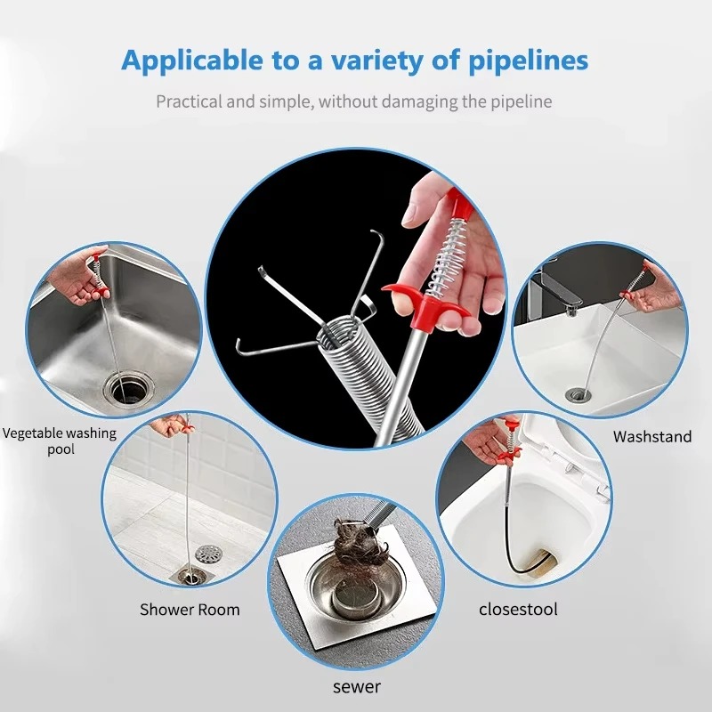 Flexible Spring Snake Drain Pi - مراجعة Drain Snake Flexible وسعره