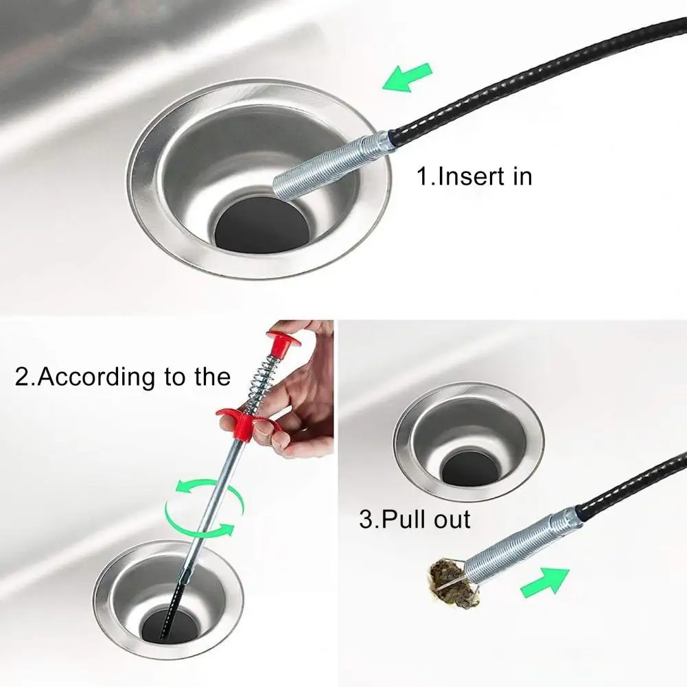 Flexible Spring Snake Drain Pi - مراجعة Drain Snake Flexible وسعره